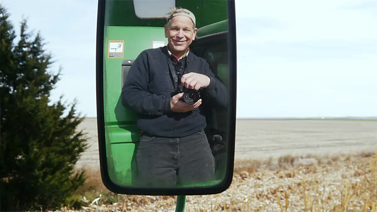 Rob Nimchuk, connecting with himself out in the corn fields.